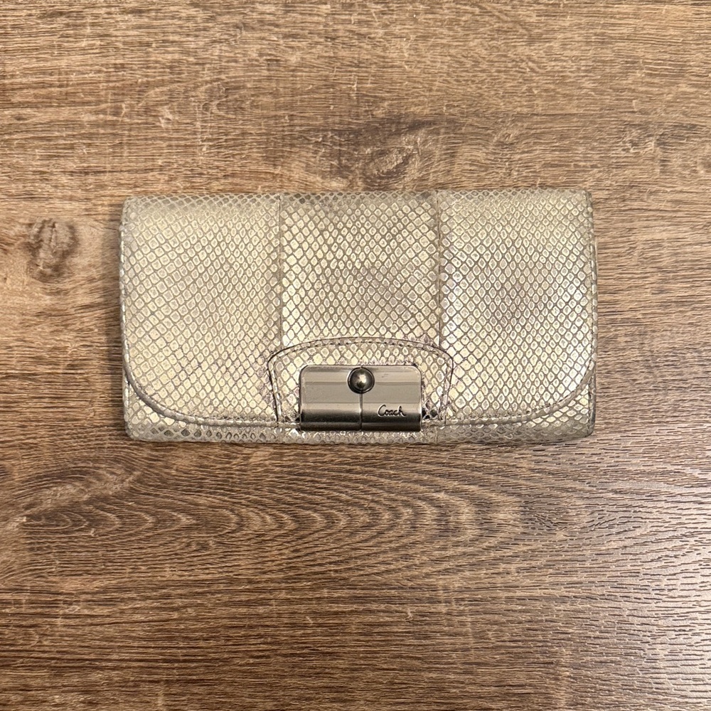 Coach Metallic Gold Women's Wallet